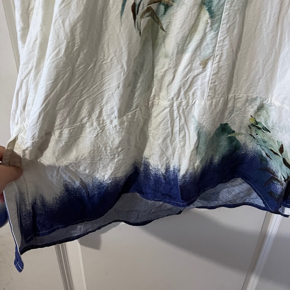 MAEVE Anthropologie Watercolour Floral Print Oversized Tunic Size Small - Picture 6 of 13